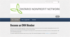 Desktop Screenshot of ontariononprofitnetwork.onefireplace.org